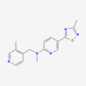 N-methyl-5-(3-methyl-1,2,4-oxadiazol-5-yl)-N-[(3-methyl-4-pyridinyl)methyl]-2-pyridinamine