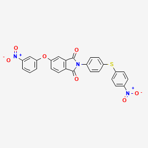 5-(3-nitrophenoxy)-2-{4-[(4-nitrophenyl)thio]phenyl}-1H-isoindole-1,3(2H)-dione