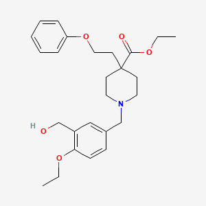 ethyl 1-[4-ethoxy-3-(hydroxymethyl)benzyl]-4-(2-phenoxyethyl)-4-piperidinecarboxylate