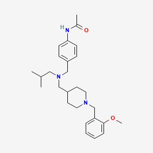 N-{4-[(isobutyl{[1-(2-methoxybenzyl)-4-piperidinyl]methyl}amino)methyl]phenyl}acetamide