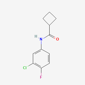 N-(3-chloro-4-fluorophenyl)cyclobutanecarboxamide