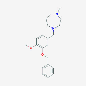 molecular formula C21H28N2O2 B5192821 1-[3-(benzyloxy)-4-methoxybenzyl]-4-methyl-1,4-diazepane 