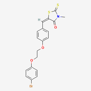 5-{4-[2-(4-bromophenoxy)ethoxy]benzylidene}-3-methyl-2-thioxo-1,3-thiazolidin-4-one