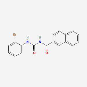 molecular formula C18H13BrN2O2 B5192844 N-{[(2-bromophenyl)amino]carbonyl}-2-naphthamide 