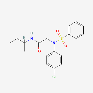 N~1~-(sec-butyl)-N~2~-(4-chlorophenyl)-N~2~-(phenylsulfonyl)glycinamide