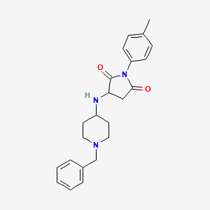 3-[(1-benzylpiperidin-4-yl)amino]-1-(4-methylphenyl)pyrrolidine-2,5-dione