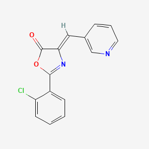 2-(2-chlorophenyl)-4-(3-pyridinylmethylene)-1,3-oxazol-5(4H)-one