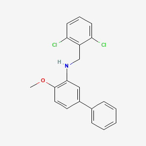 molecular formula C20H17Cl2NO B5192954 (2,6-dichlorobenzyl)(4-methoxy-3-biphenylyl)amine 