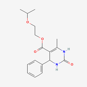 2-isopropoxyethyl 6-methyl-2-oxo-4-phenyl-1,2,3,4-tetrahydro-5-pyrimidinecarboxylate