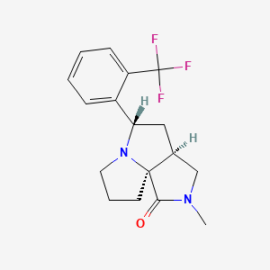 (1S,5S,7S)-3-methyl-7-[2-(trifluoromethyl)phenyl]-3,8-diazatricyclo[6.3.0.01,5]undecan-2-one