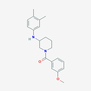 N-(3,4-dimethylphenyl)-1-(3-methoxybenzoyl)-3-piperidinamine