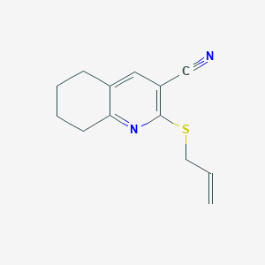 2-(allylthio)-5,6,7,8-tetrahydro-3-quinolinecarbonitrile