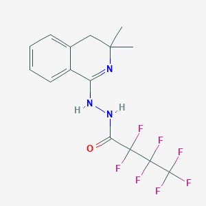 N'-(3,3-dimethyl-3,4-dihydro-1(2H)-isoquinolinylidene)-2,2,3,3,4,4,4-heptafluorobutanohydrazide