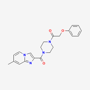 7-methyl-2-{[4-(phenoxyacetyl)-1-piperazinyl]carbonyl}imidazo[1,2-a]pyridine trifluoroacetate