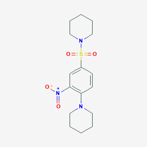 1-{[3-nitro-4-(1-piperidinyl)phenyl]sulfonyl}piperidine