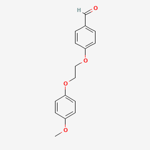 molecular formula C16H16O4 B5193043 4-[2-(4-methoxyphenoxy)ethoxy]benzaldehyde 