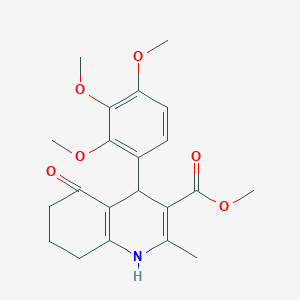 methyl 2-methyl-5-oxo-4-(2,3,4-trimethoxyphenyl)-1,4,5,6,7,8-hexahydro-3-quinolinecarboxylate