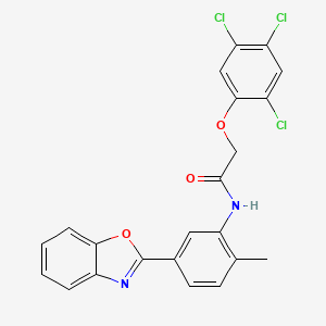 N-[5-(1,3-benzoxazol-2-yl)-2-methylphenyl]-2-(2,4,5-trichlorophenoxy)acetamide