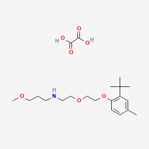 N-[2-[2-(2-tert-butyl-4-methylphenoxy)ethoxy]ethyl]-3-methoxypropan-1-amine;oxalic acid