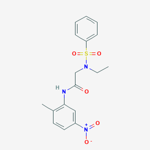 N~2~-ethyl-N~1~-(2-methyl-5-nitrophenyl)-N~2~-(phenylsulfonyl)glycinamide