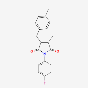 1-(4-fluorophenyl)-3-methyl-4-(4-methylbenzyl)-2,5-pyrrolidinedione