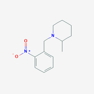 2-Methyl-1-[(2-nitrophenyl)methyl]piperidine