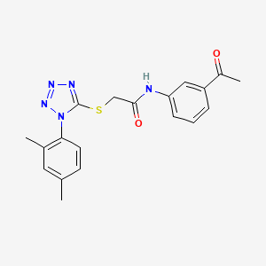 N-(3-acetylphenyl)-2-{[1-(2,4-dimethylphenyl)-1H-tetrazol-5-yl]thio}acetamide