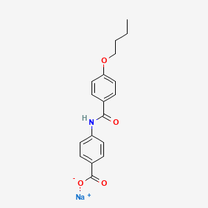 molecular formula C18H18NNaO4 B5193349 sodium 4-[(4-butoxybenzoyl)amino]benzoate 