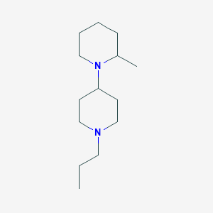 molecular formula C14H28N2 B5193408 2-methyl-1'-propyl-1,4'-bipiperidine 