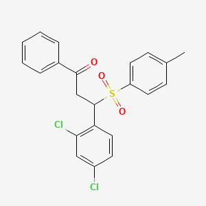 3-(2,4-dichlorophenyl)-3-[(4-methylphenyl)sulfonyl]-1-phenyl-1-propanone