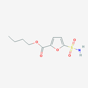 molecular formula C9H13NO5S B5193491 butyl 5-(aminosulfonyl)-2-furoate 