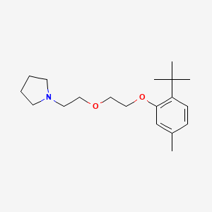 molecular formula C19H31NO2 B5193520 1-{2-[2-(2-tert-butyl-5-methylphenoxy)ethoxy]ethyl}pyrrolidine 