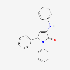 molecular formula C22H18N2O B5193531 3-anilino-1,5-diphenyl-1,5-dihydro-2H-pyrrol-2-one CAS No. 5468-12-2