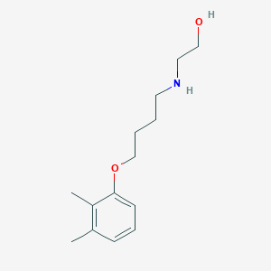molecular formula C14H23NO2 B5193573 2-{[4-(2,3-dimethylphenoxy)butyl]amino}ethanol 