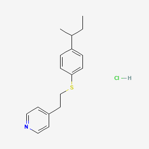 molecular formula C17H22ClNS B5193656 4-{2-[(4-sec-butylphenyl)thio]ethyl}pyridine hydrochloride 
