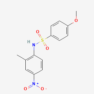 molecular formula C14H14N2O5S B5193664 4-methoxy-N-(2-methyl-4-nitrophenyl)benzenesulfonamide 