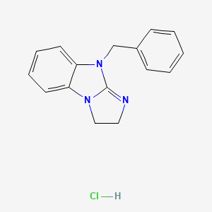 molecular formula C16H16ClN3 B5193683 9-benzyl-2,9-dihydro-3H-imidazo[1,2-a]benzimidazole hydrochloride 