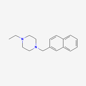 molecular formula C17H22N2 B5193699 1-ethyl-4-(2-naphthylmethyl)piperazine 
