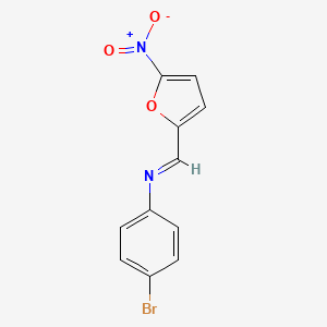 (4-bromophenyl)[(5-nitro-2-furyl)methylene]amine