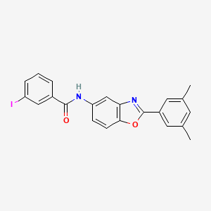 N-[2-(3,5-dimethylphenyl)-1,3-benzoxazol-5-yl]-3-iodobenzamide