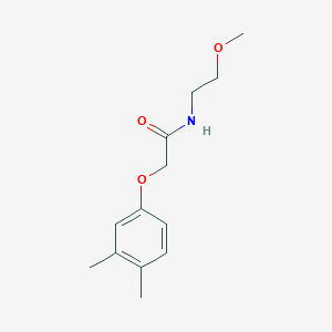 molecular formula C13H19NO3 B5193774 2-(3,4-dimethylphenoxy)-N-(2-methoxyethyl)acetamide 