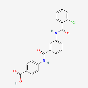 4-({3-[(2-chlorobenzoyl)amino]benzoyl}amino)benzoic acid