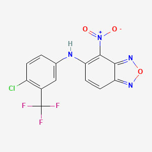 N-[4-chloro-3-(trifluoromethyl)phenyl]-4-nitro-2,1,3-benzoxadiazol-5-amine