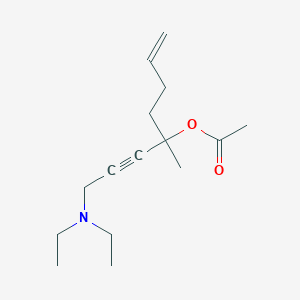 molecular formula C15H25NO2 B5193844 1-[3-(diethylamino)-1-propyn-1-yl]-1-methyl-4-penten-1-yl acetate 