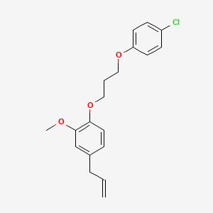 molecular formula C19H21ClO3 B5193855 4-allyl-1-[3-(4-chlorophenoxy)propoxy]-2-methoxybenzene 