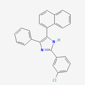 2-(3-chlorophenyl)-5-(1-naphthyl)-4-phenyl-1H-imidazole