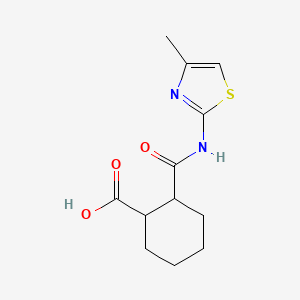 2-{[(4-methyl-1,3-thiazol-2-yl)amino]carbonyl}cyclohexanecarboxylic acid