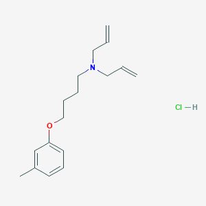 molecular formula C17H26ClNO B5193930 N-allyl-N-[4-(3-methylphenoxy)butyl]-2-propen-1-amine hydrochloride 