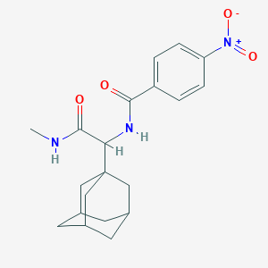 molecular formula C20H25N3O4 B5193931 N-[1-(1-adamantyl)-2-(methylamino)-2-oxoethyl]-4-nitrobenzamide 