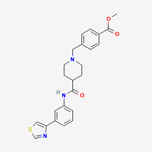 molecular formula C24H25N3O3S B5193953 methyl 4-{[4-({[3-(1,3-thiazol-4-yl)phenyl]amino}carbonyl)-1-piperidinyl]methyl}benzoate 